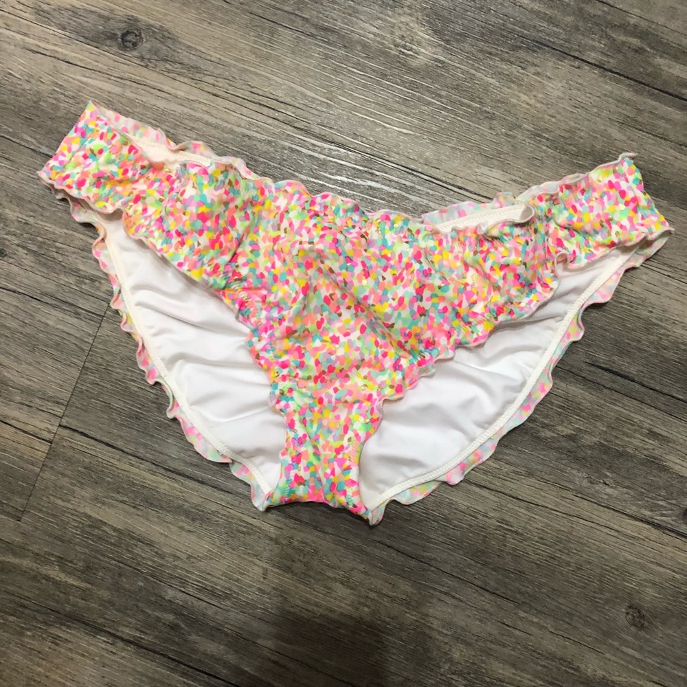 Victoria’s Secret colorful ruffle bikini bottom
